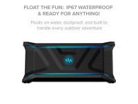 GEMINI Coluna Bluetooth V5.4 TWS Flutuante 300W IP67 GEMINI Coluna Bluetooth V5.4 TWS Flutuante 300W IP67